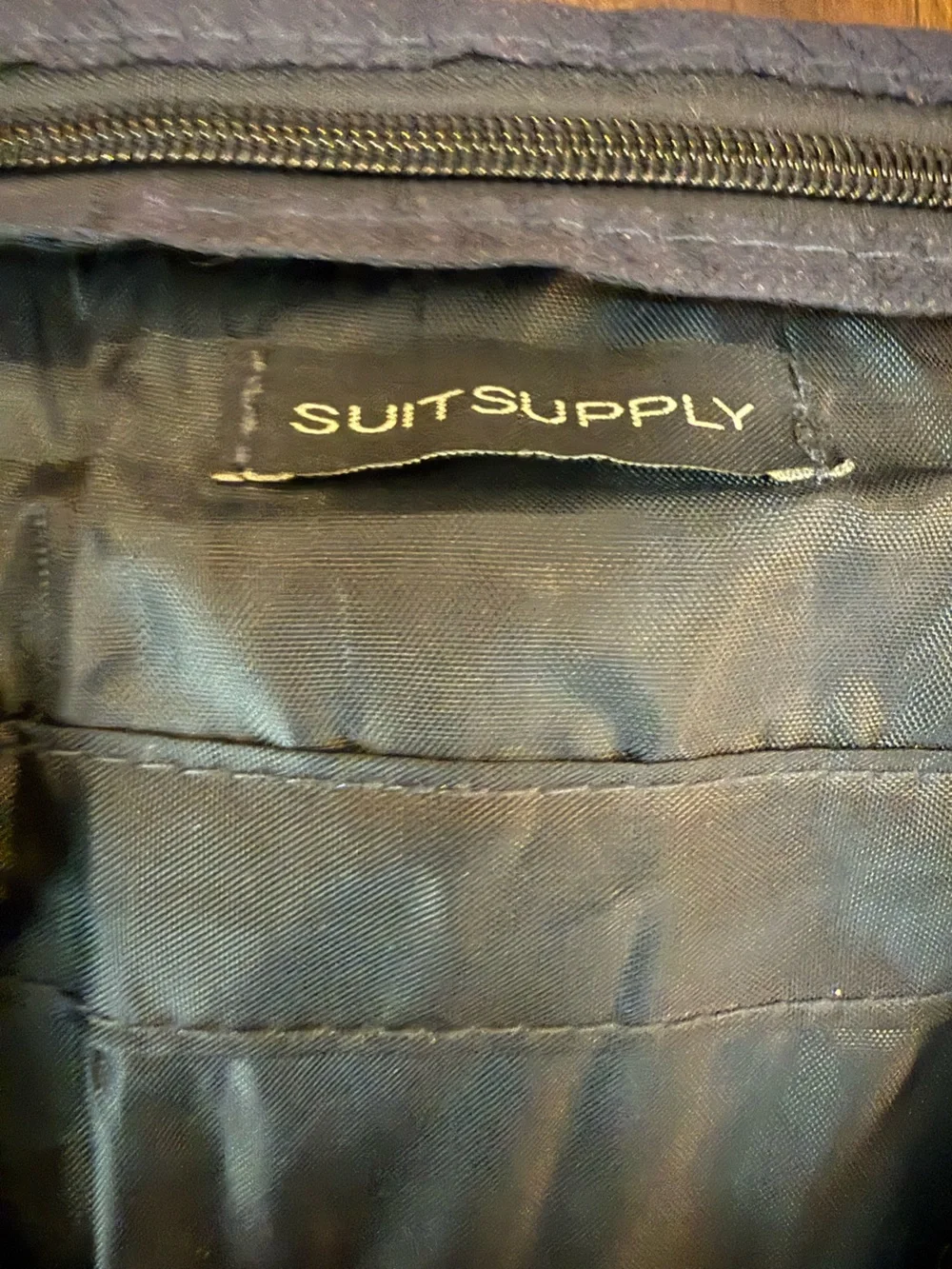 Suit Supply Blue Travel Garment Bag with Carry Handle